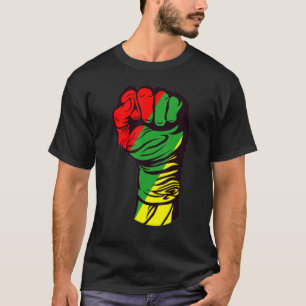Inspirerende zwarte leiders - Krachtige zwarte han T-shirt