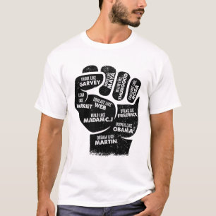 Inspirerende zwarte leiders vuisten - Black Histor T-shirt