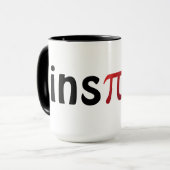 Inspirez la tasse de jour des maths pi (Devant gauche)