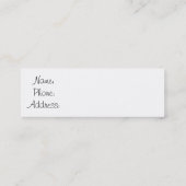 Inspirez les cartes de visite (Dos)