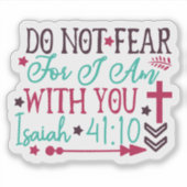 Inspiring Bible Verse Sticker for Uplifting Decor (Devant)