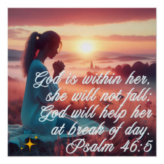 'Inspiring Faith' Glanzend Poster Perfect Poster