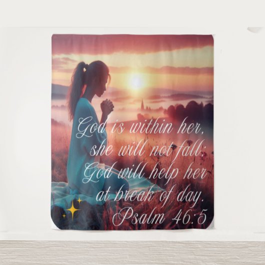 'Inspiring Faith' Tapestry Wandkleed (Voorkant)