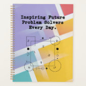 Inspiring Future Solvers | Daily Math Mentor Planner (Voorkant)