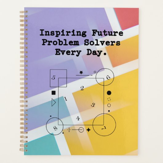 Inspiring Future Solvers | Daily Math Mentor Planner (Voorkant)