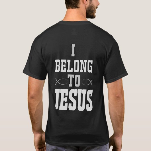 inspiring idea I belong to Jesus T-shirt (Achterkant)