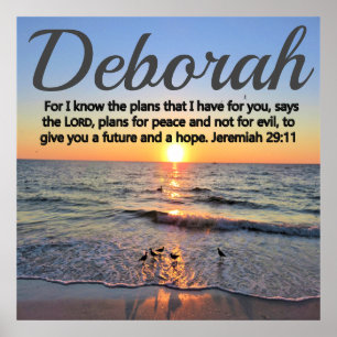 INSPIRING JEREMIAH 29:11 PERSONALIZED POSTER
