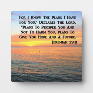INSPIRING JEREMIAH 29:11 SUNRISE FOTOPLAAT