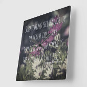 Inspiring Jeremy Bentham Quote Vierkante Klok (Hoek)