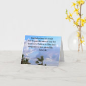 INSPIRING JOHN 3:16 FOTO KAART (Gele Bloem)