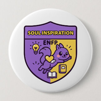 Inspiring Squirrel – Soul Inspiration Ronde Button 4,0 Cm