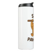  Inspiring "Stay pawsitive" Quote Print Thermosbeker (Gedraaid links)
