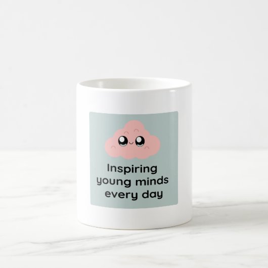 Inspiring Young Minds Every Day Cute Cloud Mug Koffiemok (Center)
