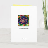 Inspirivity Dank u  bloemengroene BoHo Bedankkaart (Achterkant)