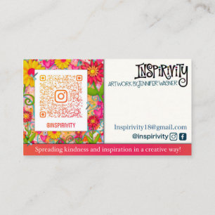 Inspirivity Fun Floral Cartes de Contact