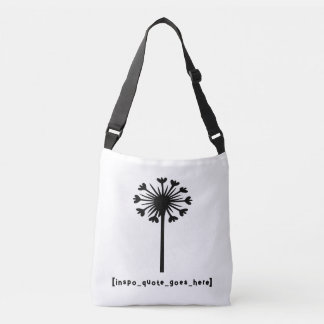 Inspo citaat gaat hier crossbody tas
