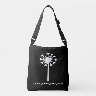 Inspo citaat gaat hier crossbody tas