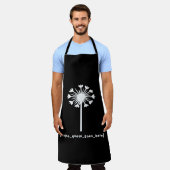 Inspo citaat gaat hier schort (Gedragen)