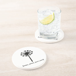 Inspo citaat gaat hier zandsteen onderzetter