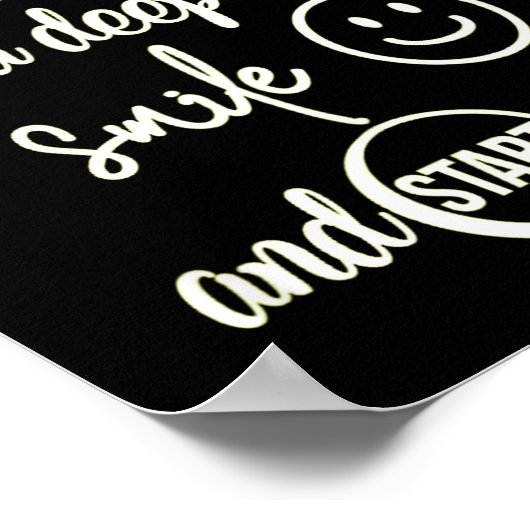 Insrational Everyday Is A New Beginning Sarcasm Te Poster (Hoek)