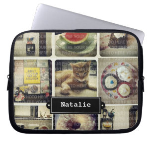 Insta Collage Electronics Bag Laptop Sleeve