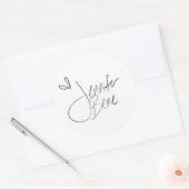 Insta-handtekening van Jennifer Bene Ronde Sticker (Envelop)