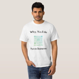 Insta-Ready-T-shirt: scannen, verbinden, posten! T-shirt
