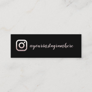 Instagra Social Media Logo Event Blog Pink Black Mini Visitekaartje