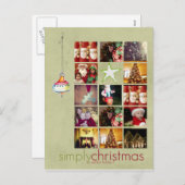 instagram 14 cartes postales photo de noël (Devant / Derrière)