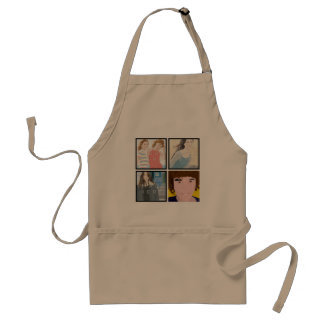 Instagram 4 Photo Personalized Apron Design Standaard Schort