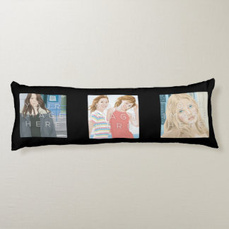 Instagram 6-Photo Black Custom Body Pillow Lichaamskussen