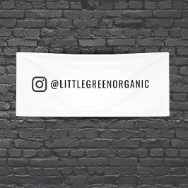 Instagram-banner | Uw Instagramnaam 2,5' x 6' Spandoek