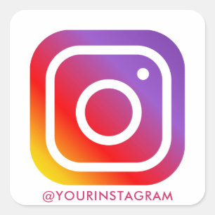 instagram bedrijf sociale media venster autodecel vierkante sticker