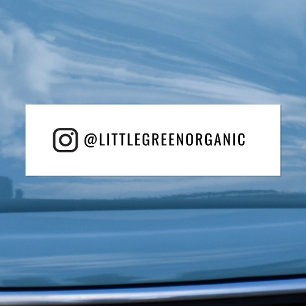 Instagram bumpersticker Uw Instagramnaam