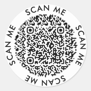 instagram business modern Scan me qr code Ronde Sticker