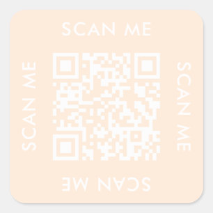 instagram business modern Scan me qr code Vierkante Sticker