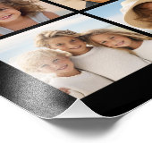 Instagram Collage met 9 foto's Foto Afdruk (Hoek)