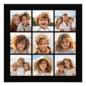 Instagram Collage met 9 foto's Foto Afdruk (Voorkant)