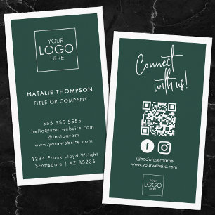 Instagram Facebook sociale media minimalistische Q Visitekaartje