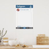 Instagram-feestprop POSTER Fotohoudrekwint 20x28 (Keuken)