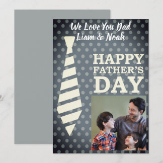 Instagram Foto Necktie Gray Stippen Fathers Day Ka Kaart
