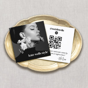 Instagram foto QR-code Vierkante Visitekaartje
