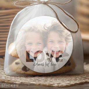 Instagram Foto van Hipster - Liefde kleurenbekledi Ronde Sticker