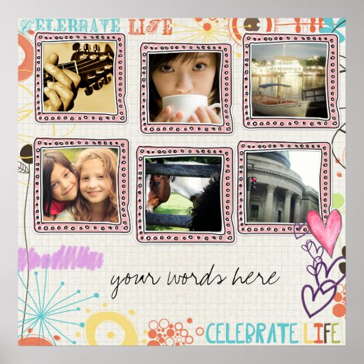 instagram fotocollage poster (Voorkant)