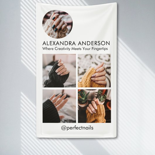 Instagram Fotocollage Sociale Media Profiel Spandoek