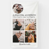 Instagram Fotocollage Sociale Media Profiel Spandoek (Verticaal)