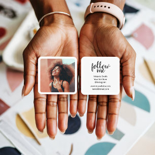 Instagram Fotograaf Minimale fotografie Contactkaartje