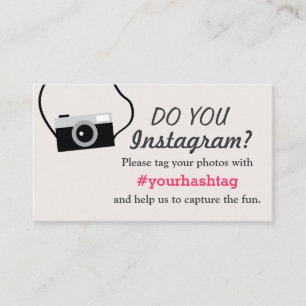 Instagram Foto's Hashtag Trouwtoevoeging Kaart
