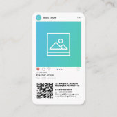 Instagram-geïnspireerd modern visitekaartje (Achterkant)