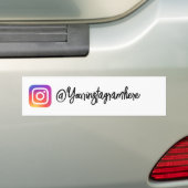 Instagram Handle Script sticker (Op auto)